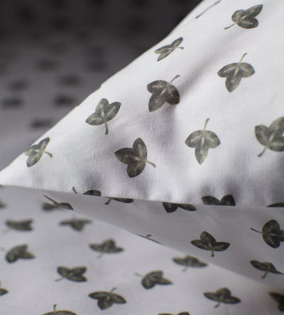 Olive Little Leaf 100% Organic Cotton Duvet Cover Set