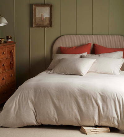 Natural Henry Brushed 100% Cotton Bed Linen