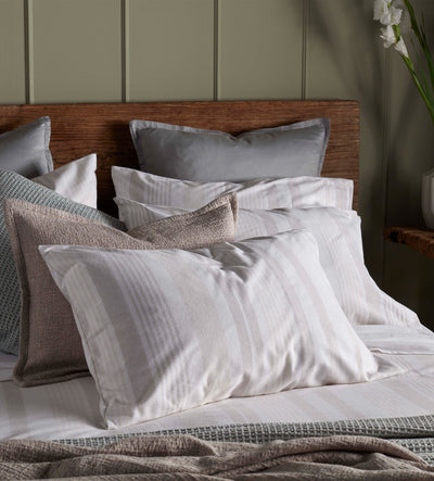 Natural Harry Stripe Brushed 100% Cotton Bed Linen