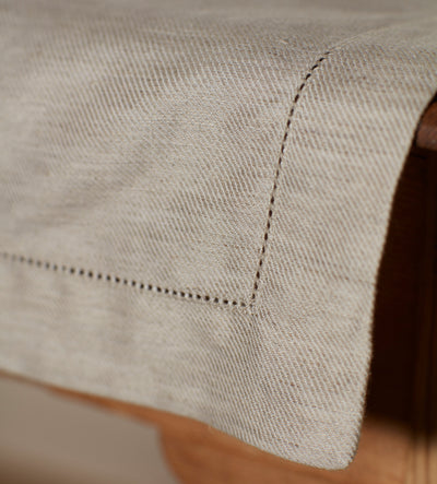 Natural Twill Cotton Linen Table Runner