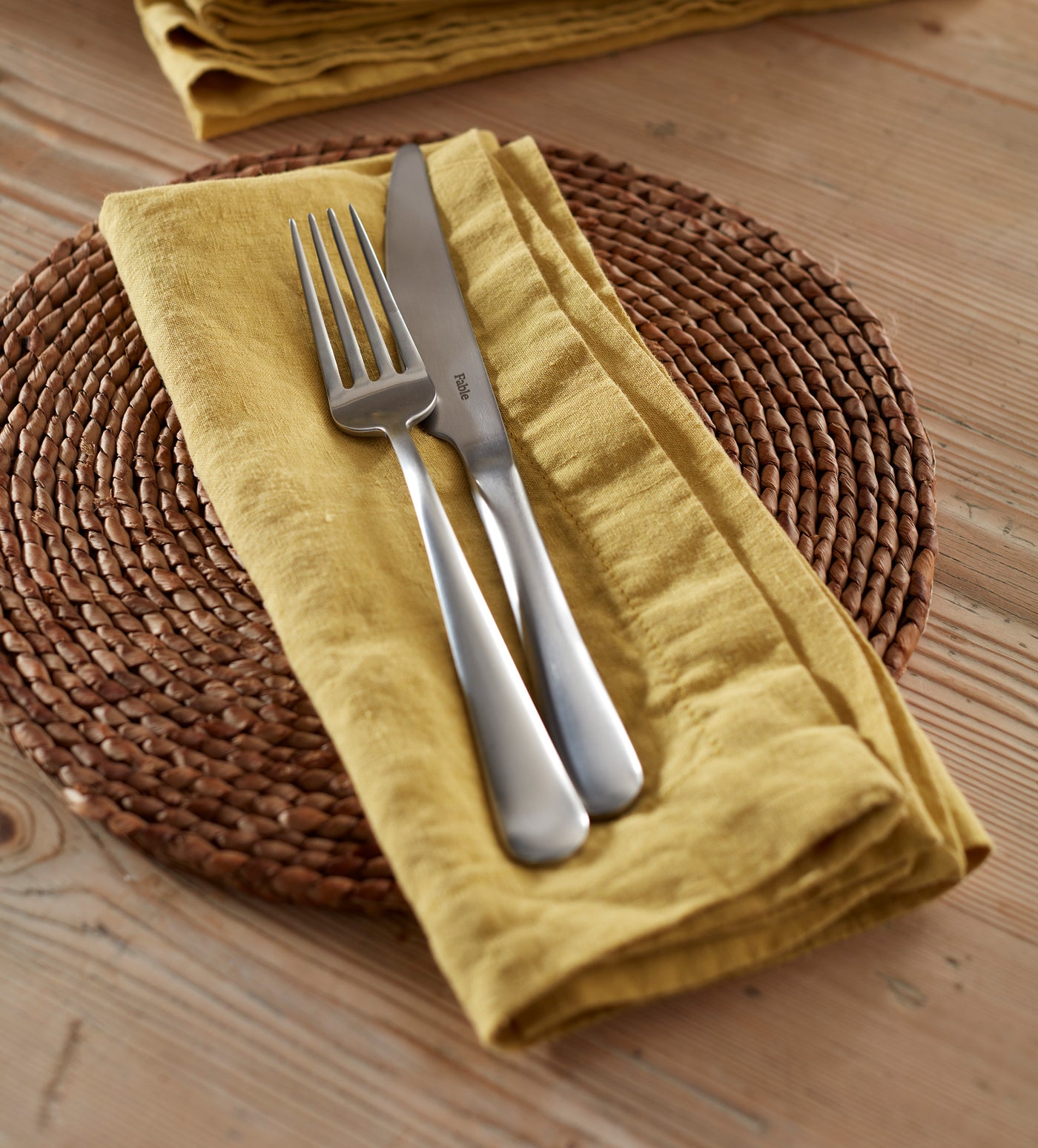 Chartreuse 100% Linen Napkins