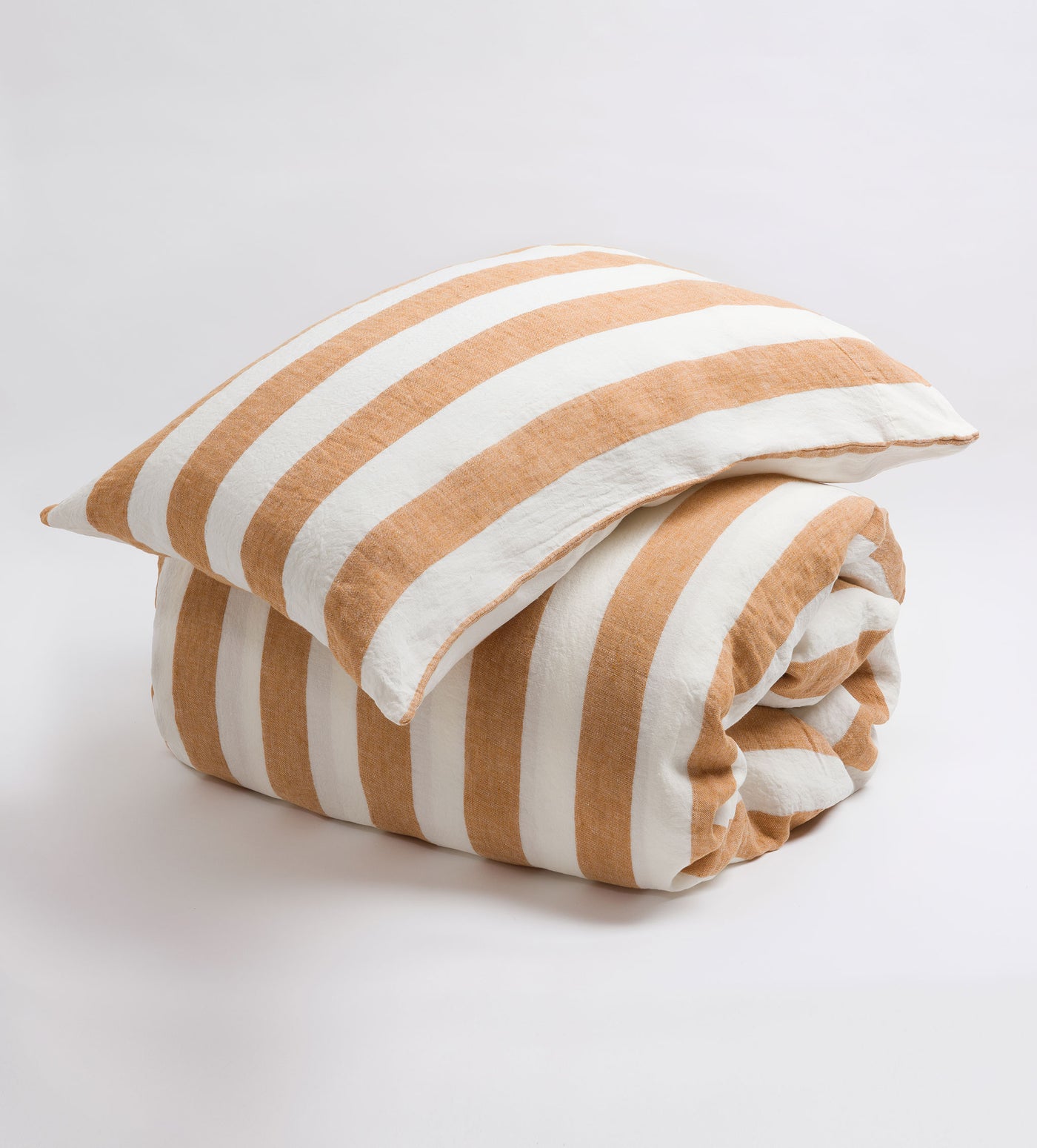 Amber Cora Stripe 100% Linen Pillowcase