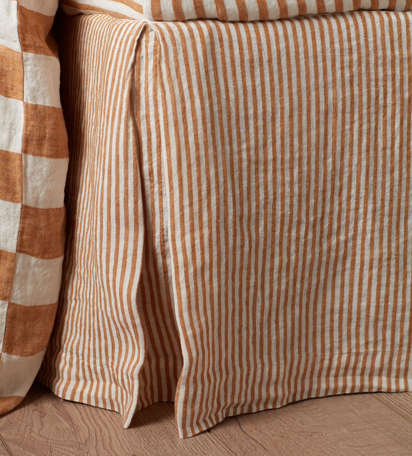 Amber Cora Stripe 100% Linen Bed Linen