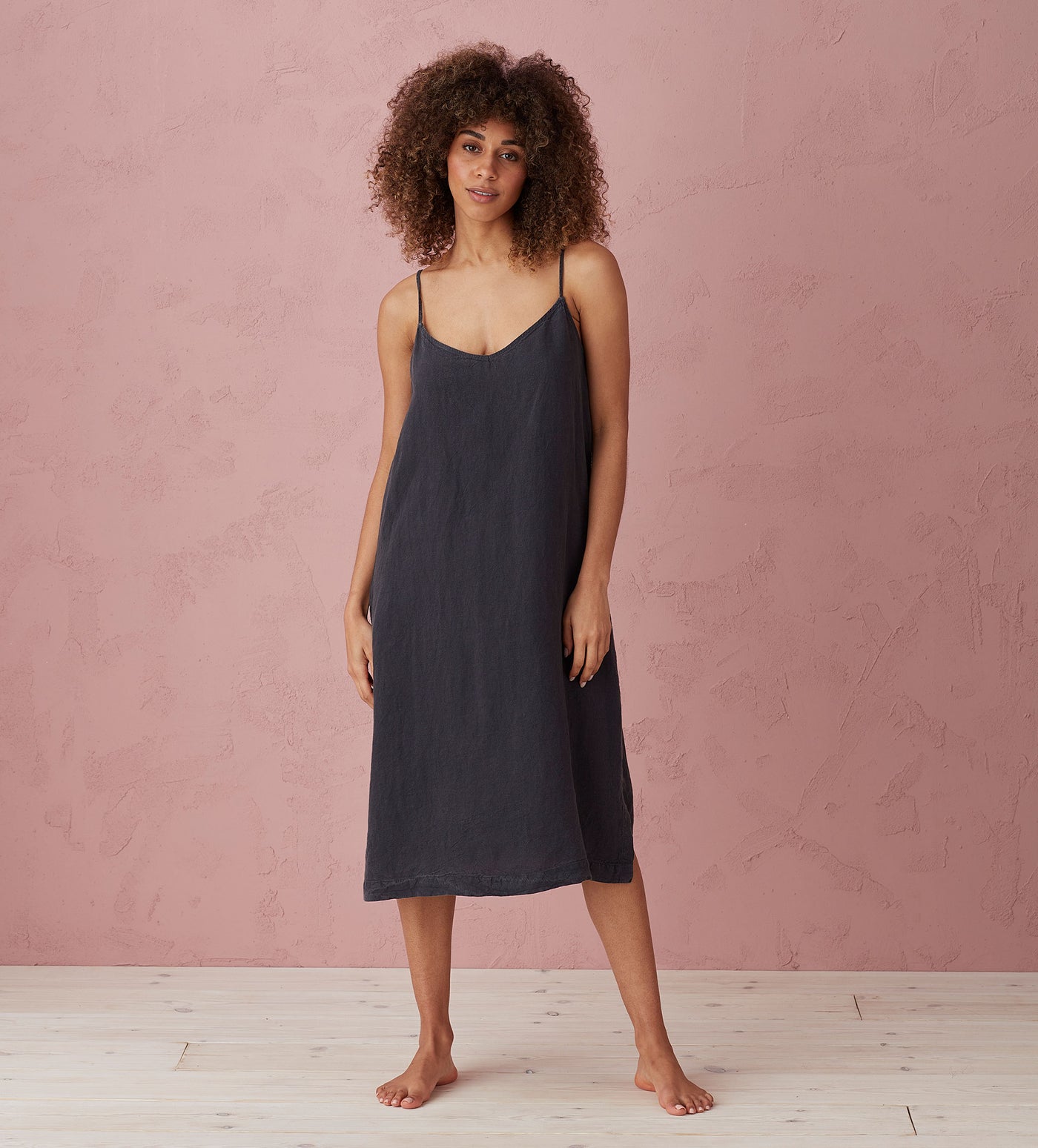 Graphite 100% Linen Nightwear