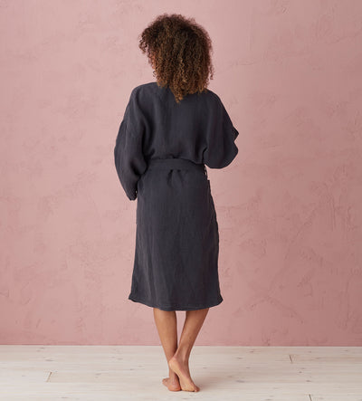 Graphite 100% Linen Nightwear