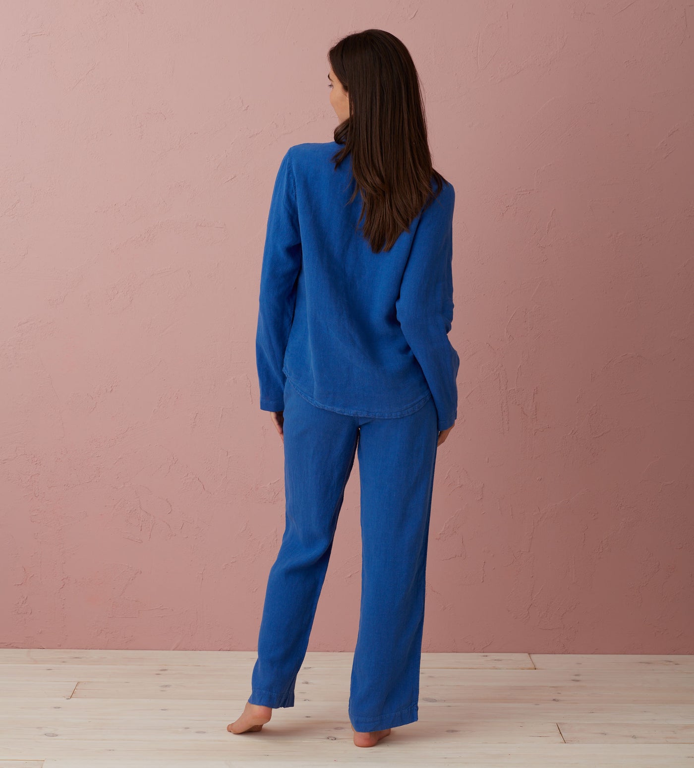 Cobalt 100% Linen Nightwear