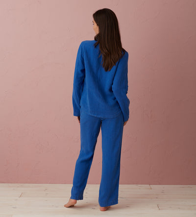 Cobalt 100% Linen Nightwear