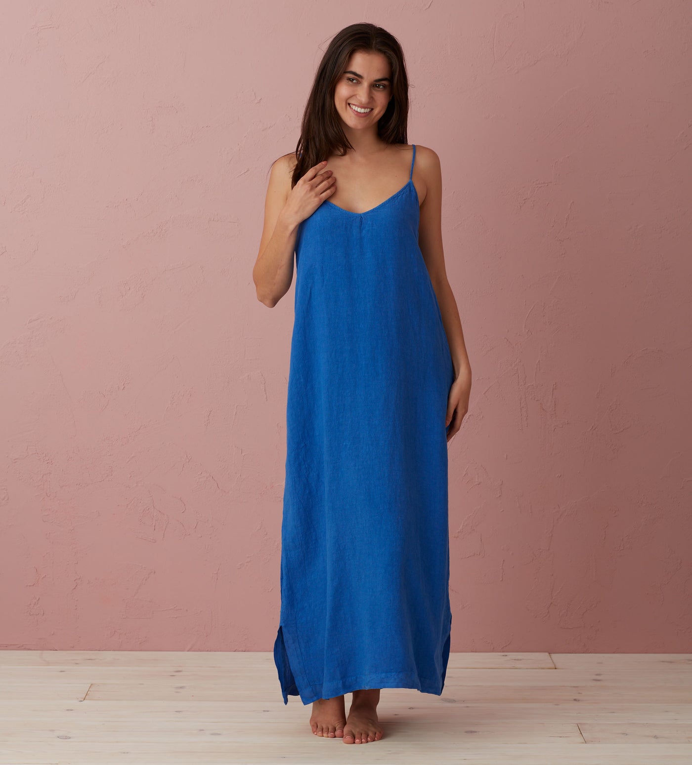 Cobalt 100% Linen Nightwear