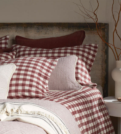 Conker Gilbert Gingham Brushed 100% Organic Cotton Duvet Cover