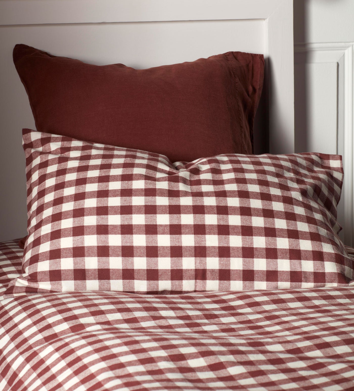 Conker Gilbert Gingham Brushed 100% Organic Single Bed Set