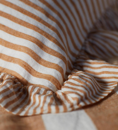 Amber Cora Stripe 100% Linen Bed Linen