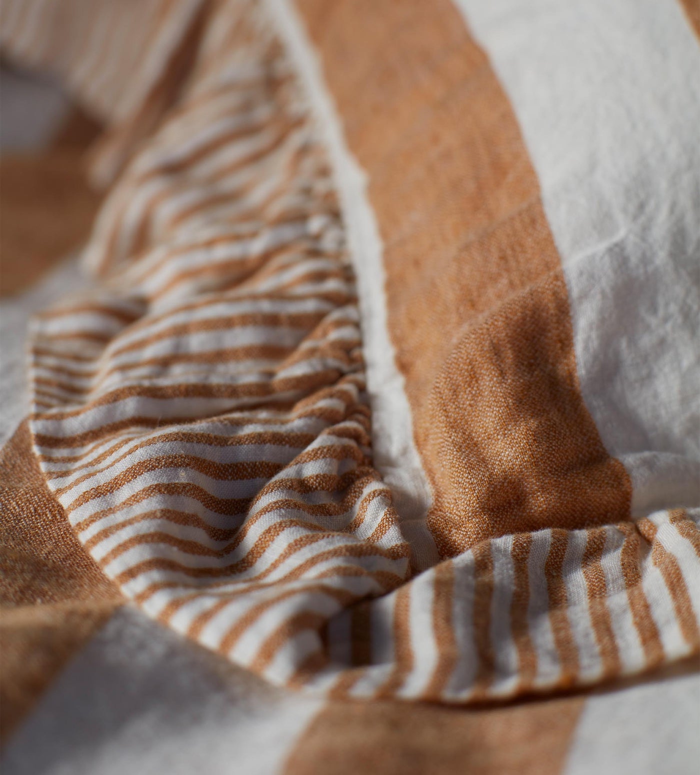 Amber Cora Stripe 100% Linen Bed Linen