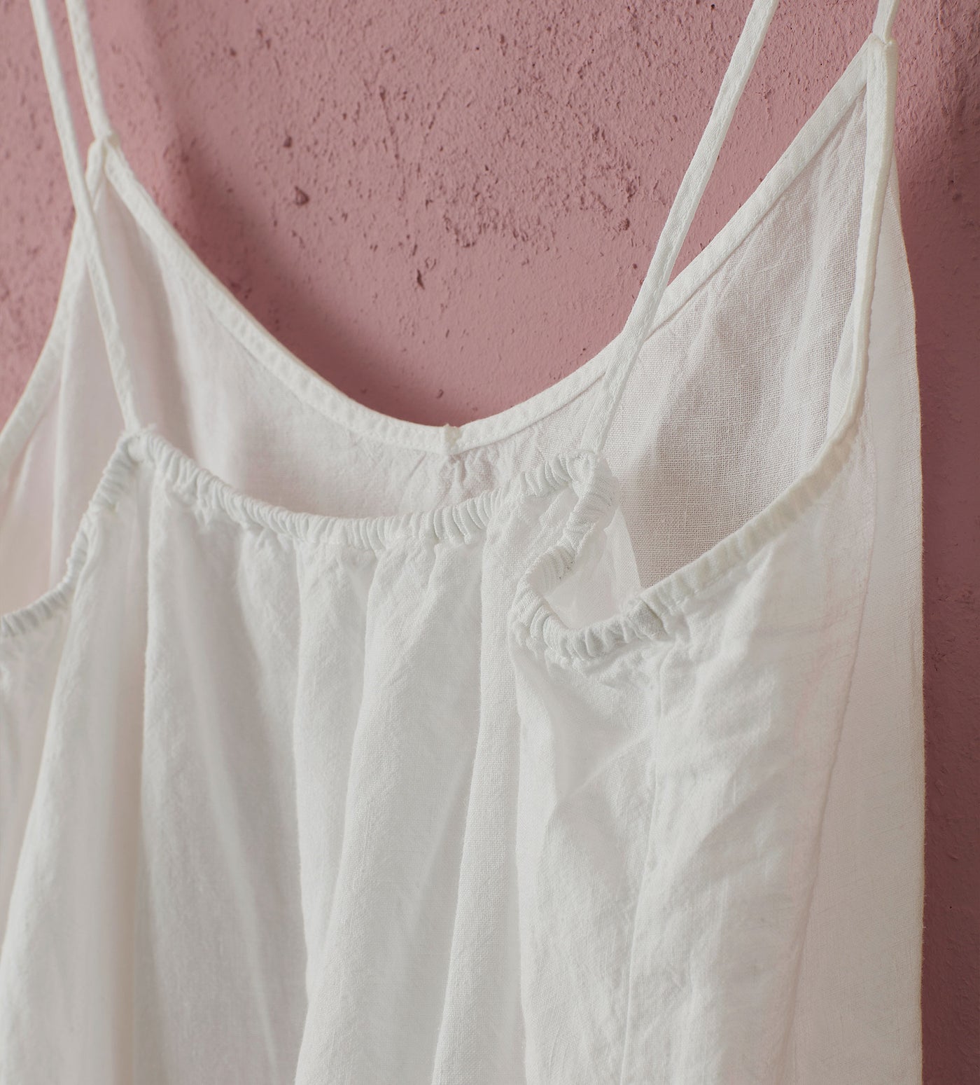 Cream Alice 100% Linen Cami Nightie