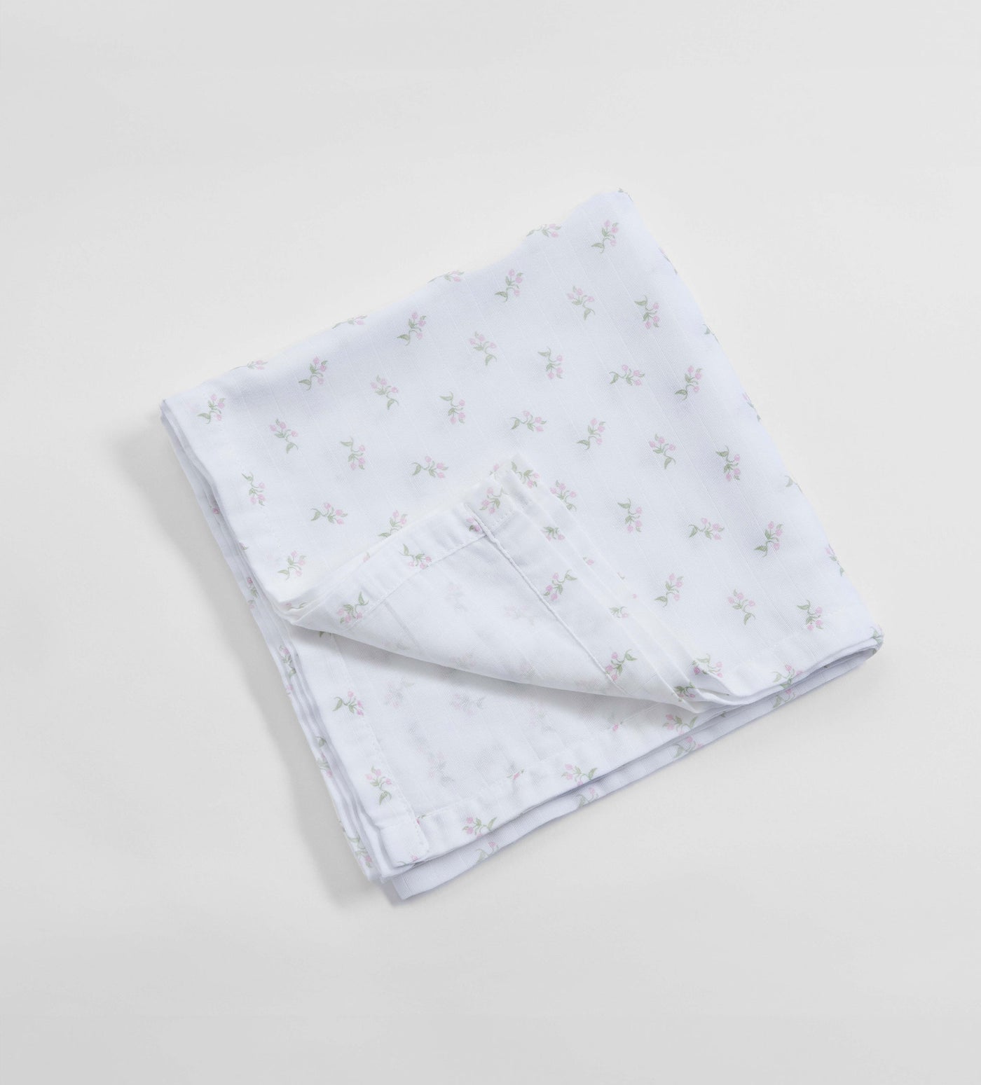 White Fleur 100% Organic Cotton Muslin Swaddle Blanket