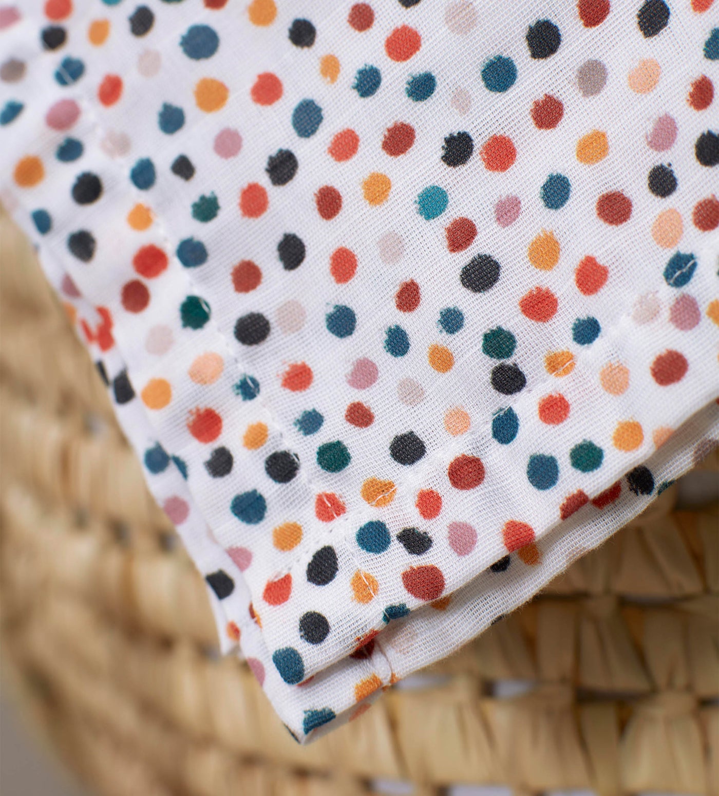 Frankie 100% Organic Cotton Muslin Swaddle Blanket