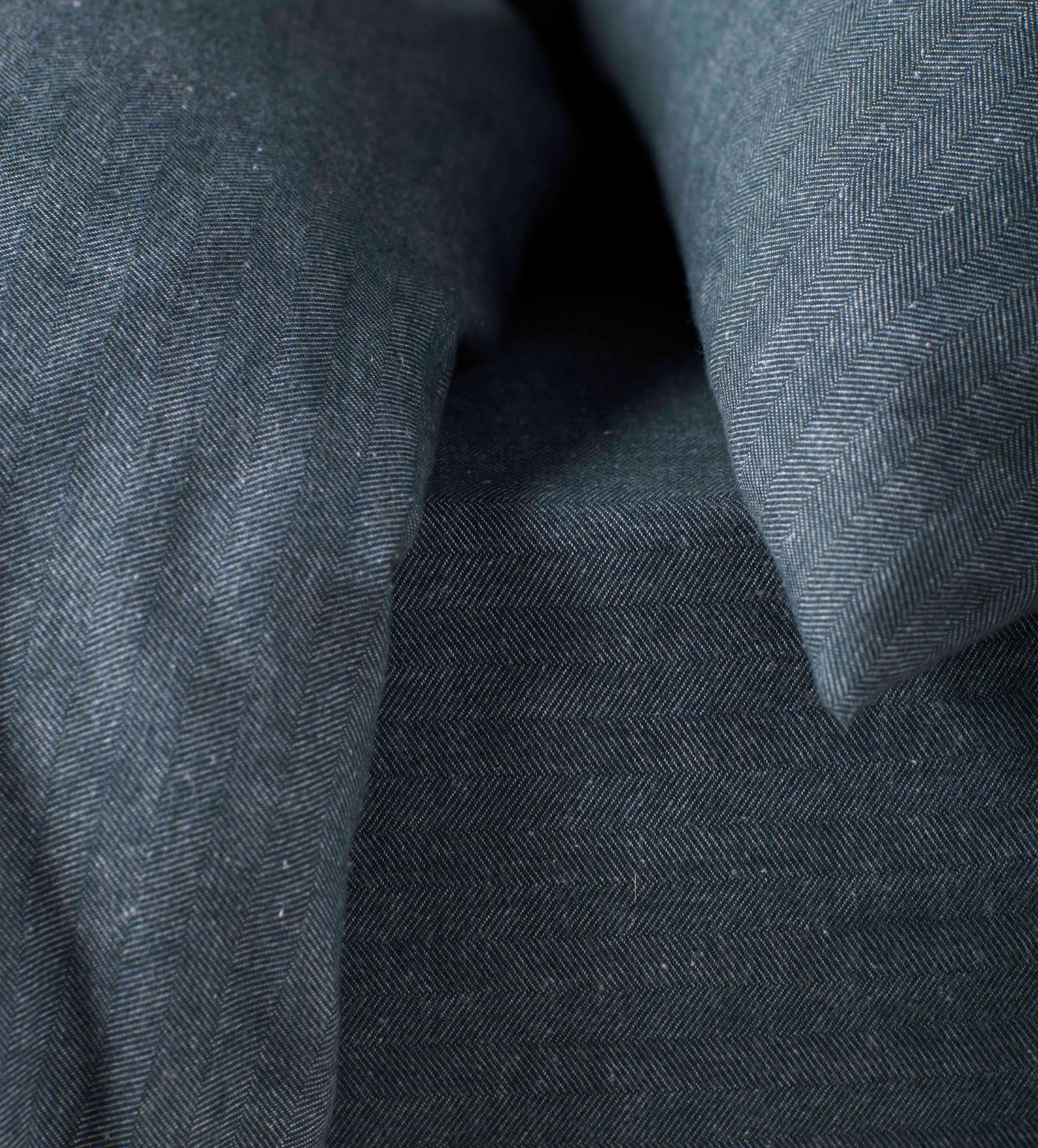 Darkest Spruce Henry Brushed 100% Organic Cotton Bed Linen