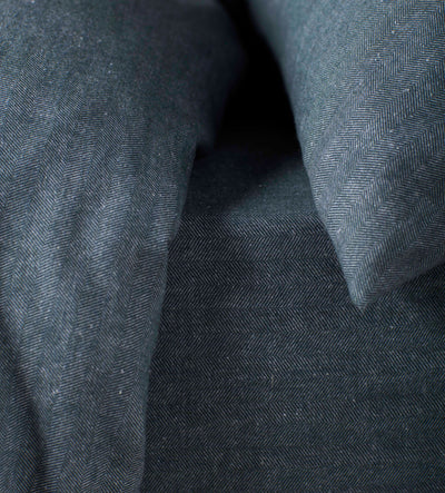 Darkest Spruce Henry Brushed 100% Organic Cotton Bed Linen