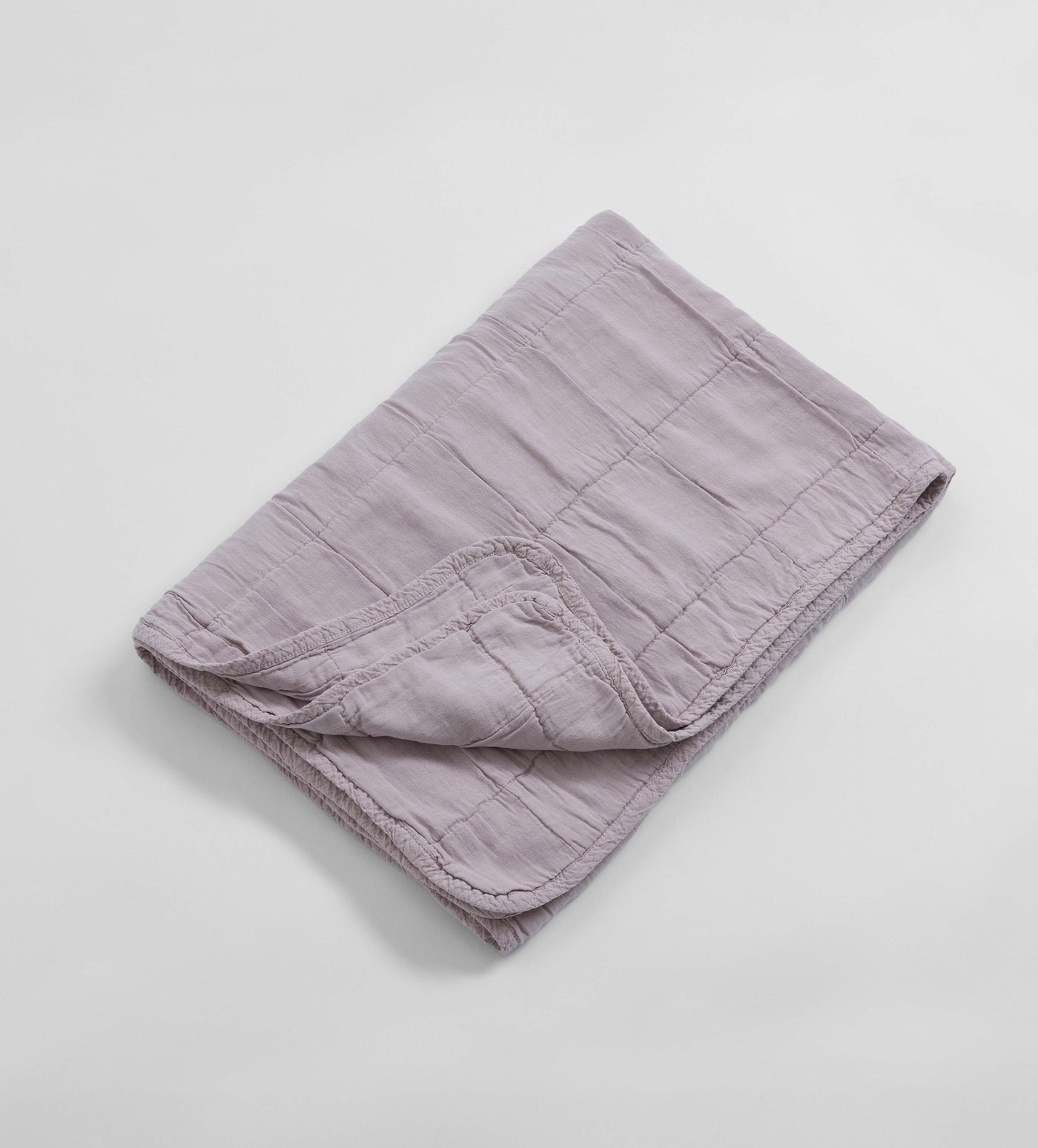 Mink Little Finn 100% Cotton Quilted Throw