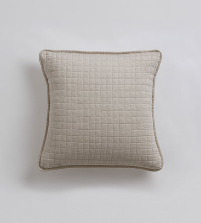 Natural Rebecca Cotton Linen Cushion Cover and Throw