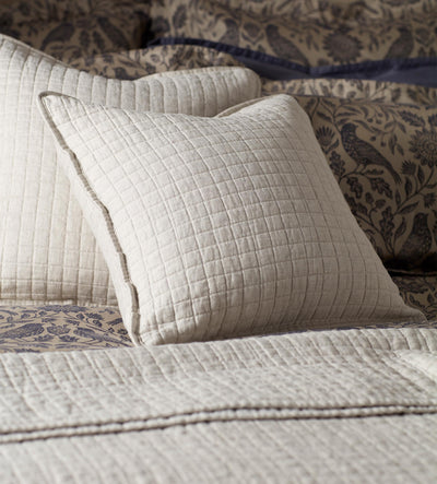 Natural Rebecca Cotton Linen Cushion Cover and Throw