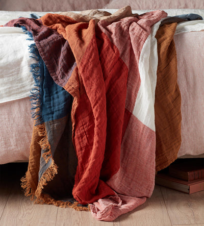 Nina Cotton Linen Throw