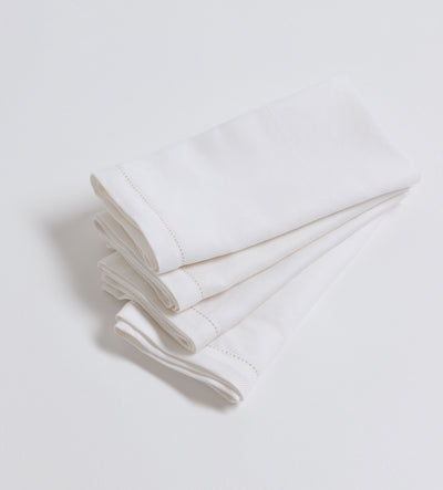 Off White Nigel Cotton Linen Napkins - Set of 4