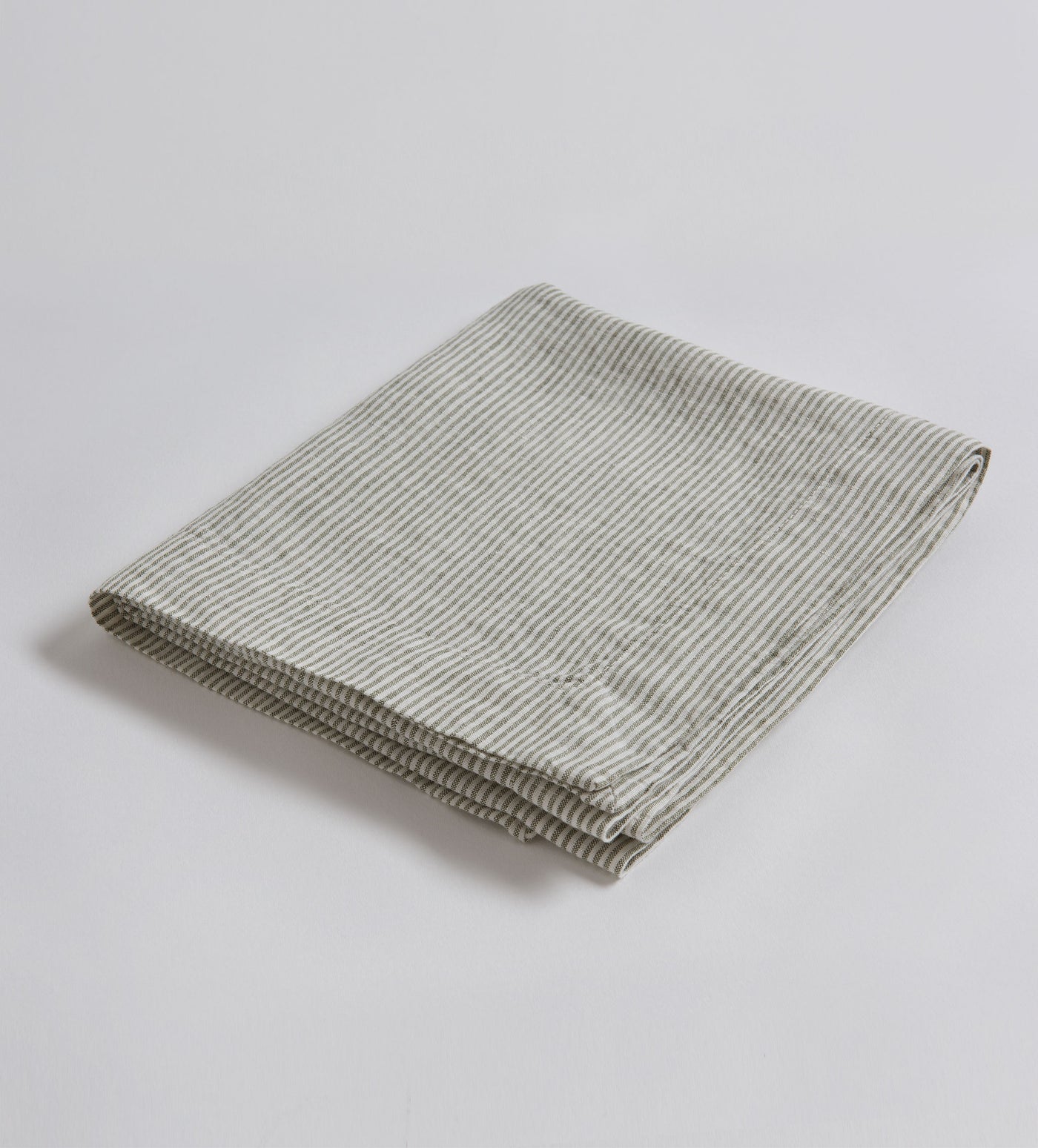 Olive Sid Stripe 100% Linen Table Runner