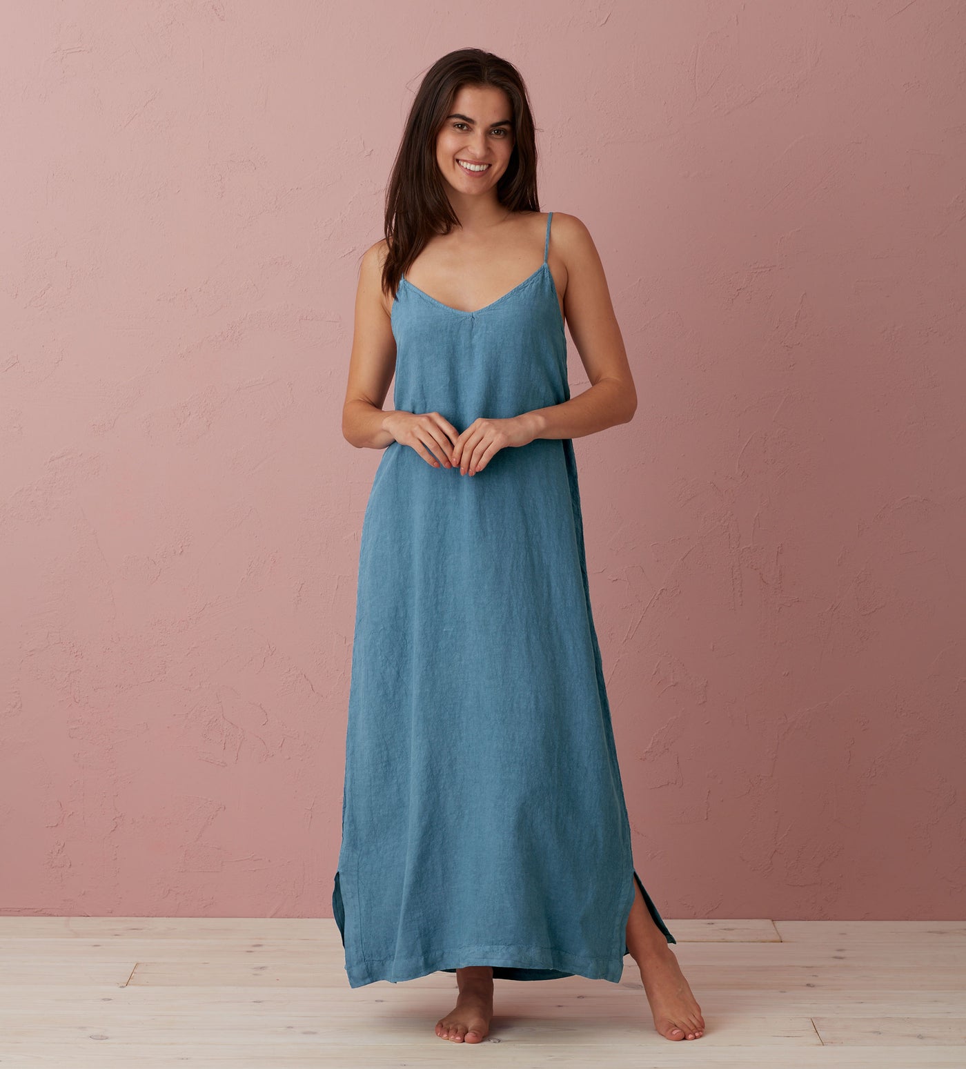 Peacock 100% Linen Nightwear