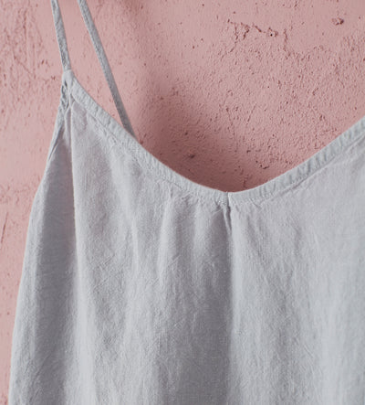 Stone Grey Alice 100% Linen Cami Nightie