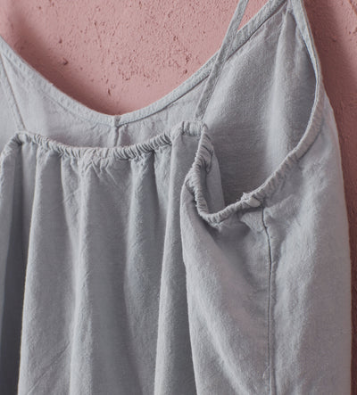 Stone Grey Alice 100% Linen Cami Nightie