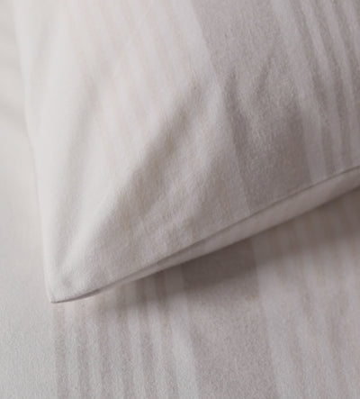 Natural Harry Stripe Brushed 100% Cotton Bed Linen