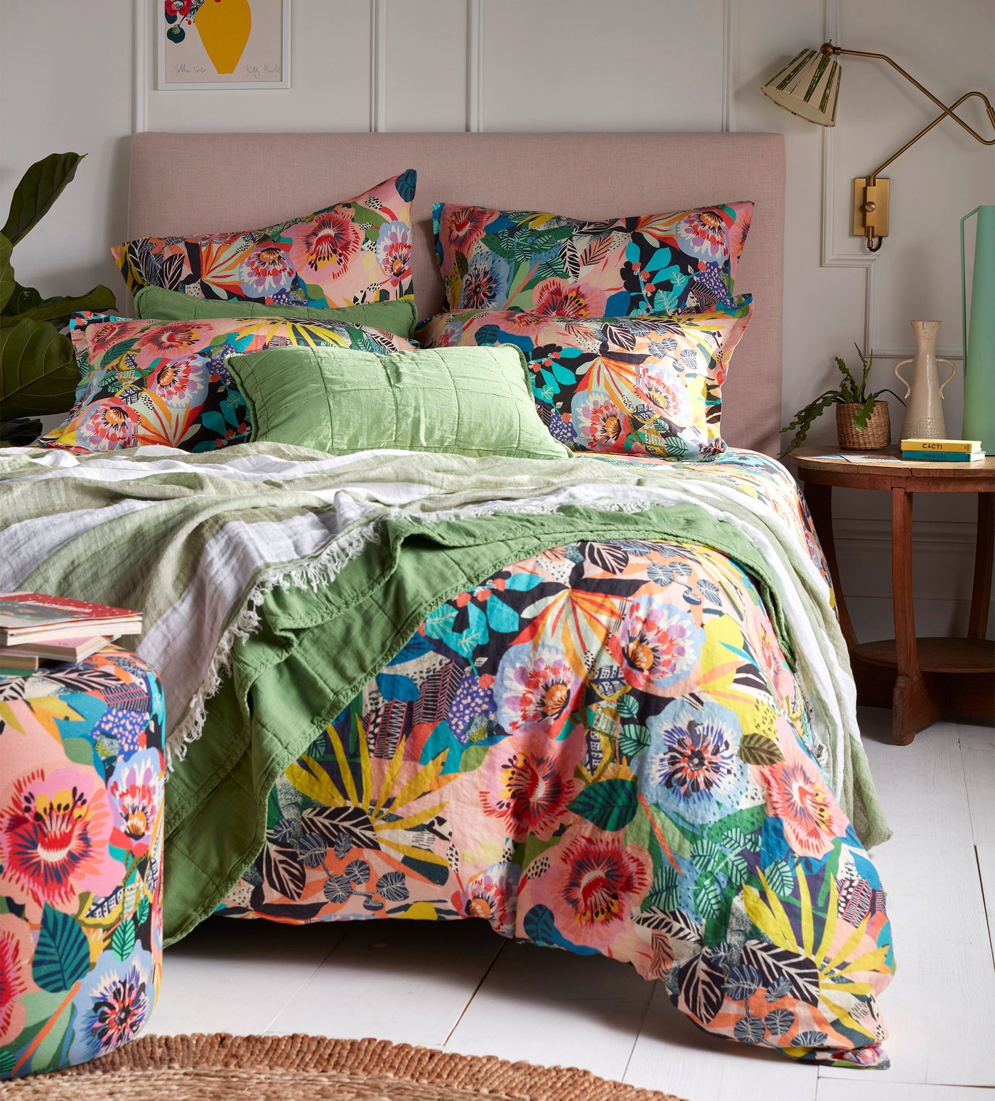 Kitty McCall Summer Garden 100% Linen Bed Linen | Secret Linen Store